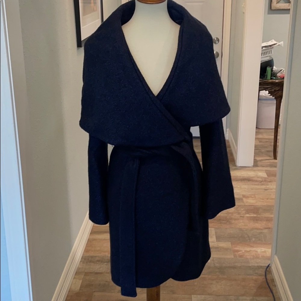 Navy Tahari Coat